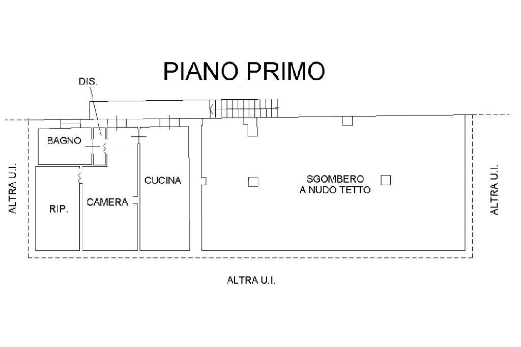 Independent house Via Garibaldi, Vigone - floor plans 1