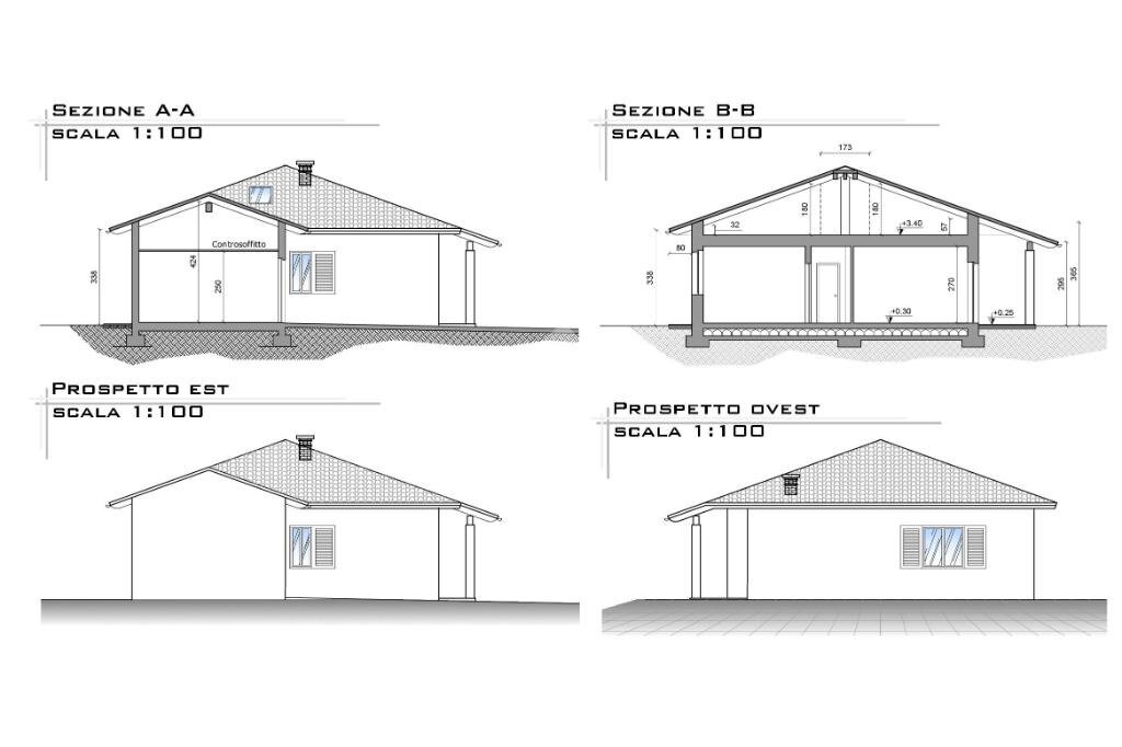 Villa Via Gametto, Saluggia - floor plans 1