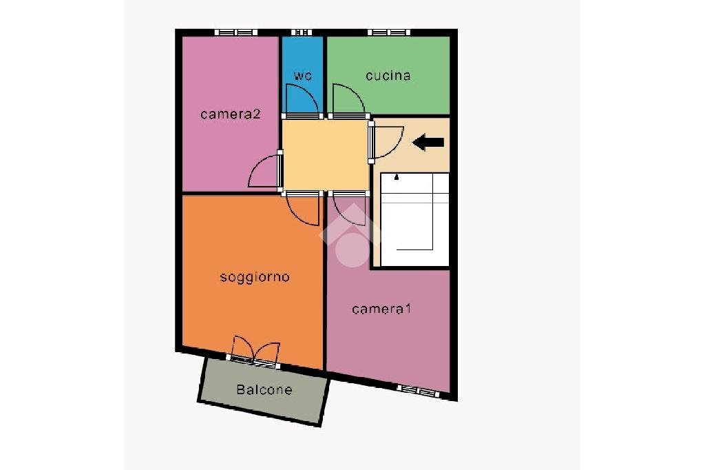Appartamento Via roma, Montoggio - planimetria 1