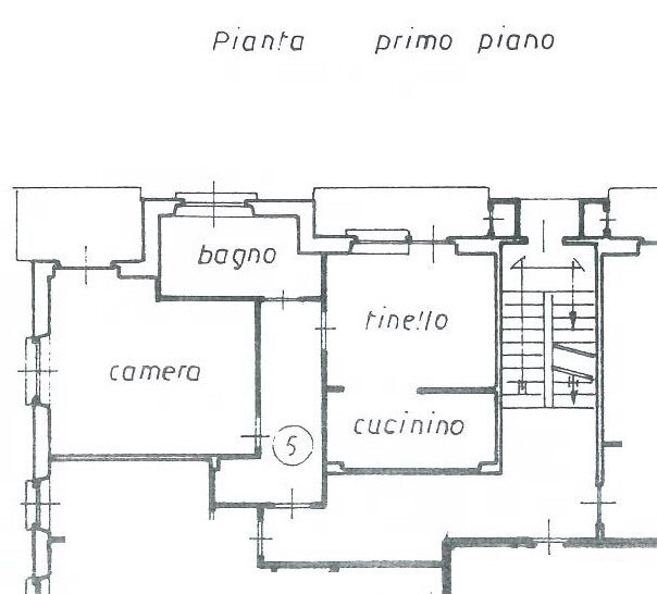 Two-room apartment Via F. Parri, 6, Torre Pellice - floor plans 1