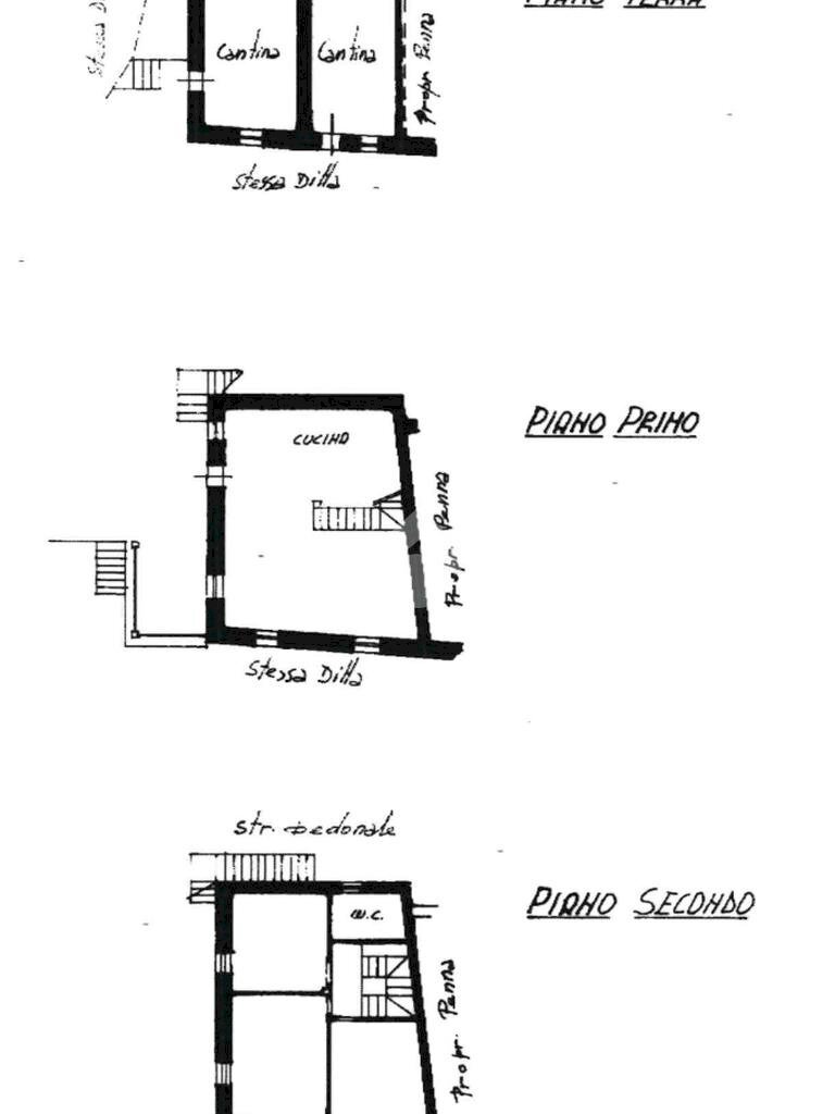 Semi-detached house Strada Comunale Levaggi, Borzonasca - floor plans 1