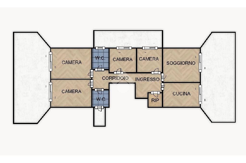 Attic Corso Genova, Lavagna - floor plans 1