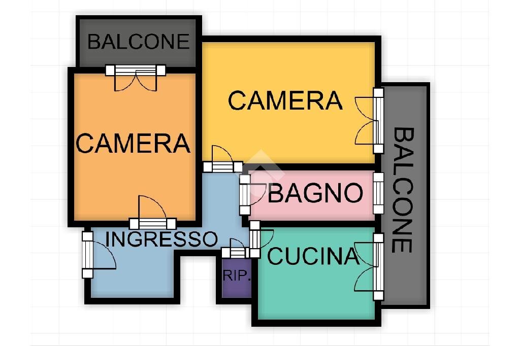 Three-room apartment via ernesto cassissa, Sant'Olcese - floor plans 1