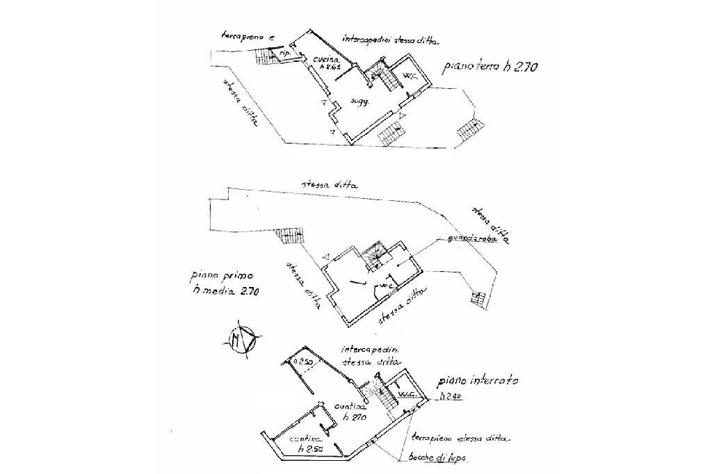 Villa Villa Cascine di Sotto, Sestri Levante - planimetria 1