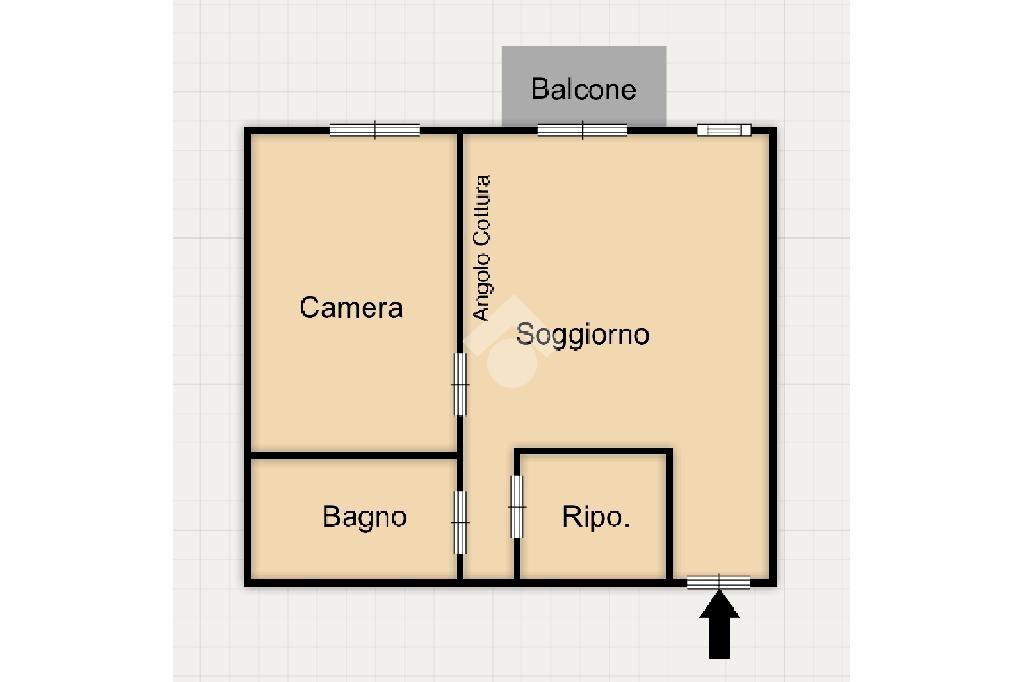 Bilocale Strada Diano Gorleri, Diano Marina - planimetria 1