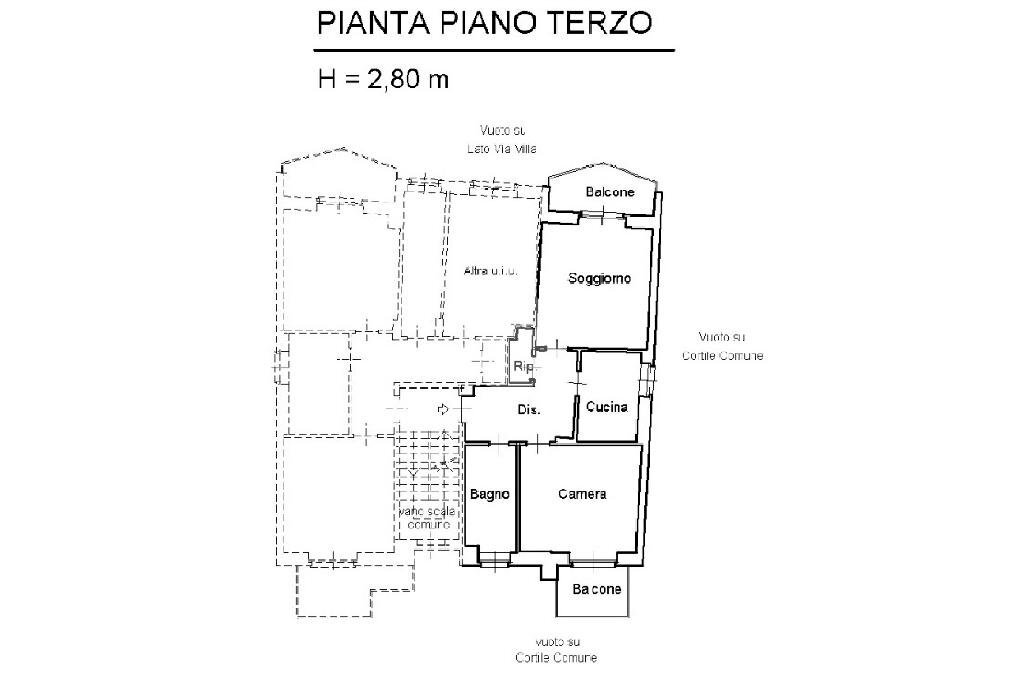 Bilocale Frazione villa, Traves - planimetria 1