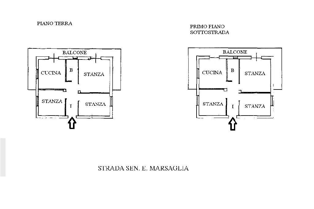 Casa indipendente Strada Sen. E. Marsaglia, Sanremo - planimetria 1