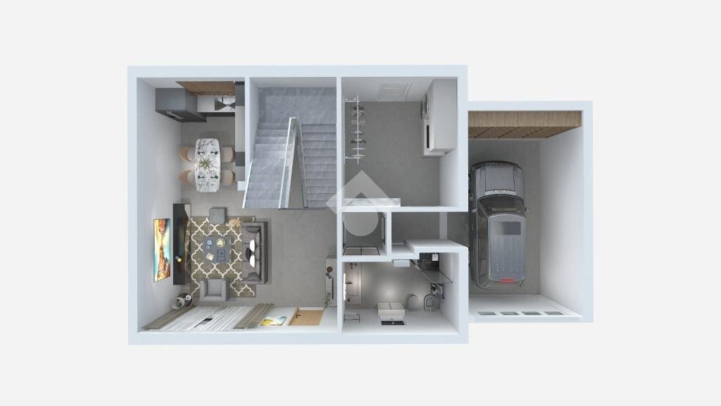 Portion of a house Via Del Moro, Budrio - floor plans 1