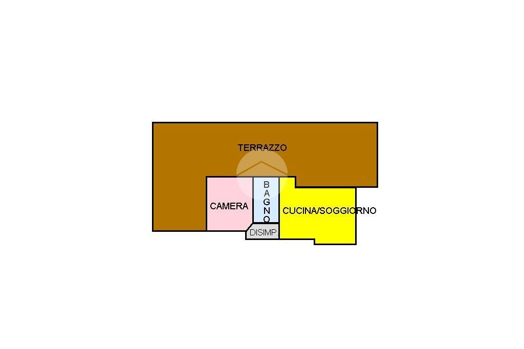 Two-room apartment Via Don Francesco Vallosio, Rivarolo Canavese - floor plans 1