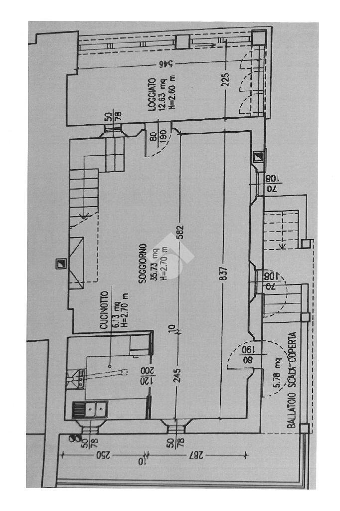 Porzione di casa Via Giacomoni, Vergato - planimetria 1