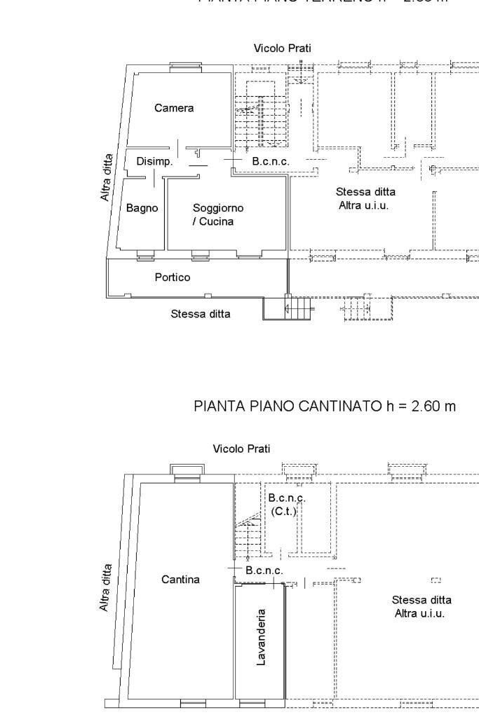Casa indipendente Vicolo prati, Bosconero - planimetria 1