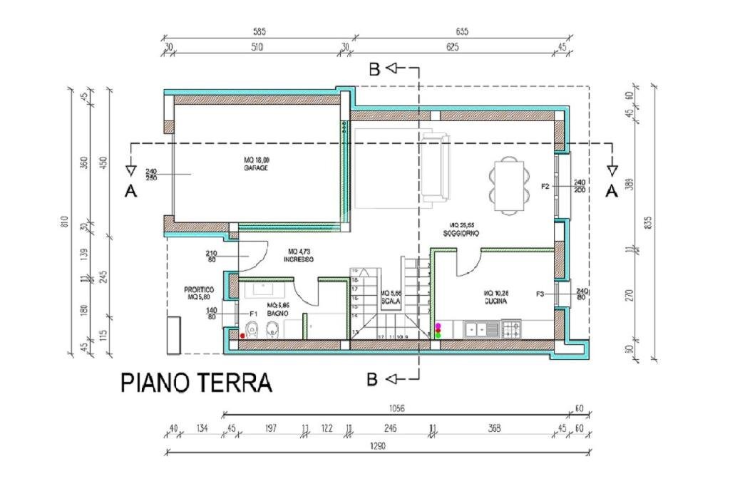 Villa Via Margherita Hack, Valsamoggia (neighborhood Albareto - Mulini Nuovi) - floor plans 1