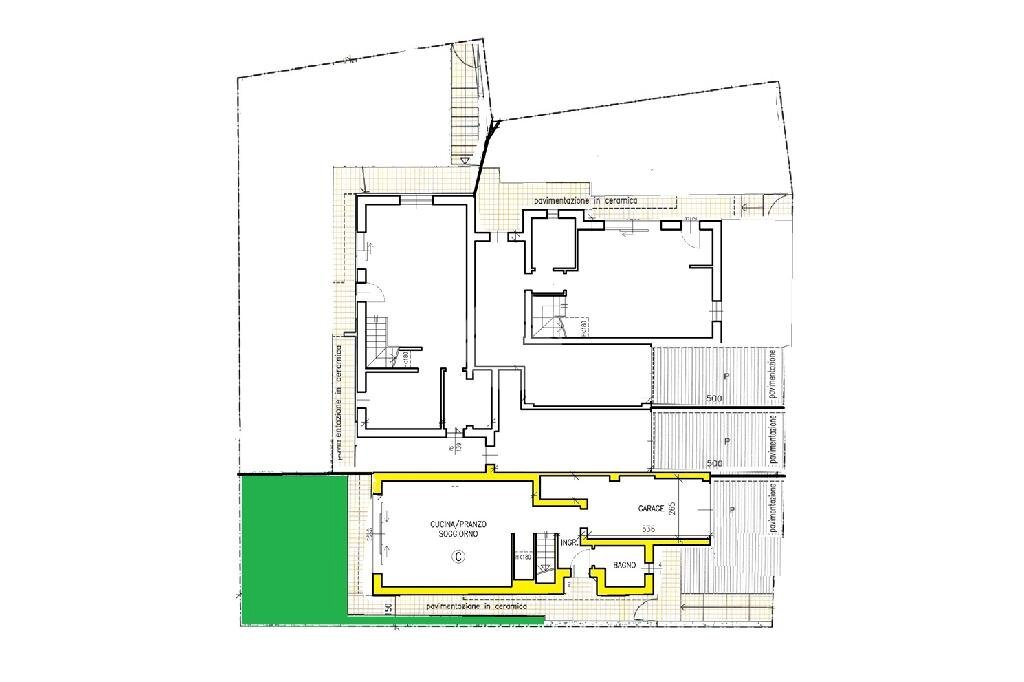 Portion of a house Via della Fornace, Valsamoggia - floor plans 1