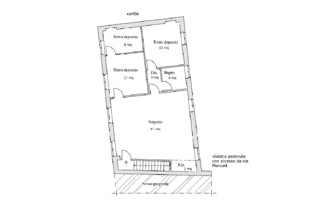 Four-room apartment Via Guglielmo Marconi, Chieri - floor plans 1