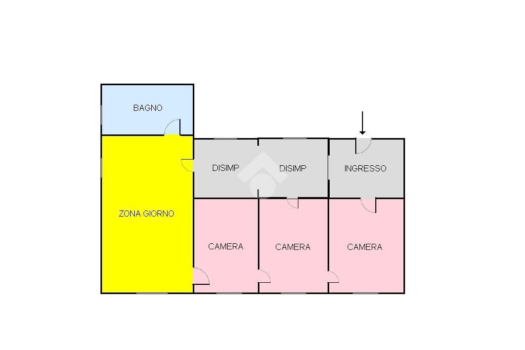 Appartamento via vittorio emanuele, Chieri - planimetria 1
