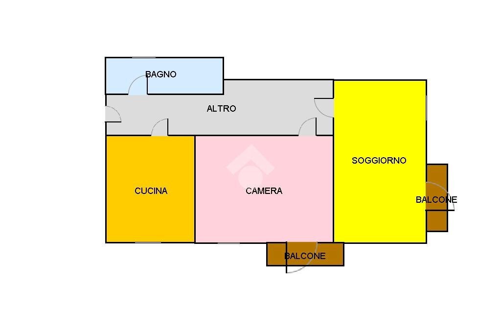 Trilocale Via sismonda, Ciriè - planimetria 1