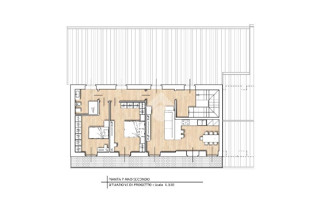 Three-room apartment Via piane, Azeglio - floor plans 1