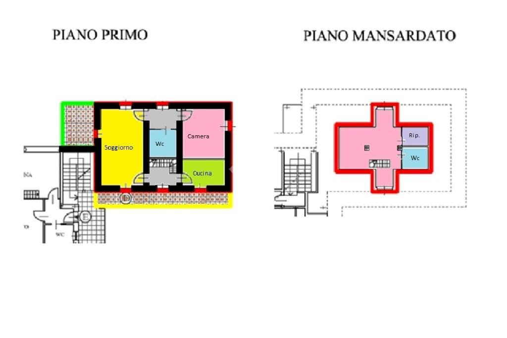 Quadrilocale via monte grappa, Carignano - planimetria 1