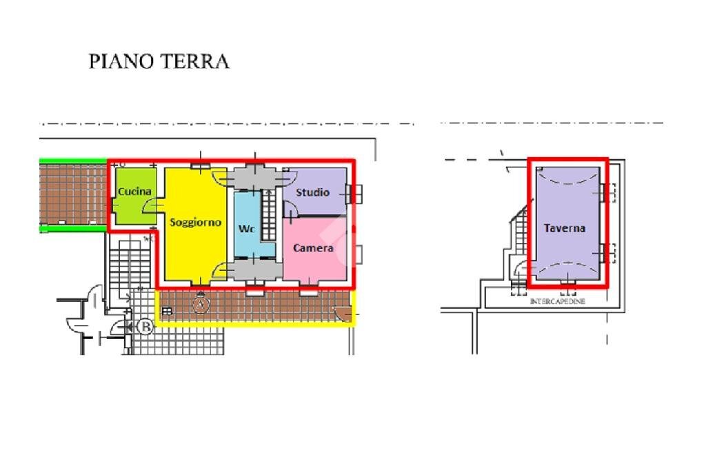 Quadrilocale via monte grappa, Carignano - planimetria 1