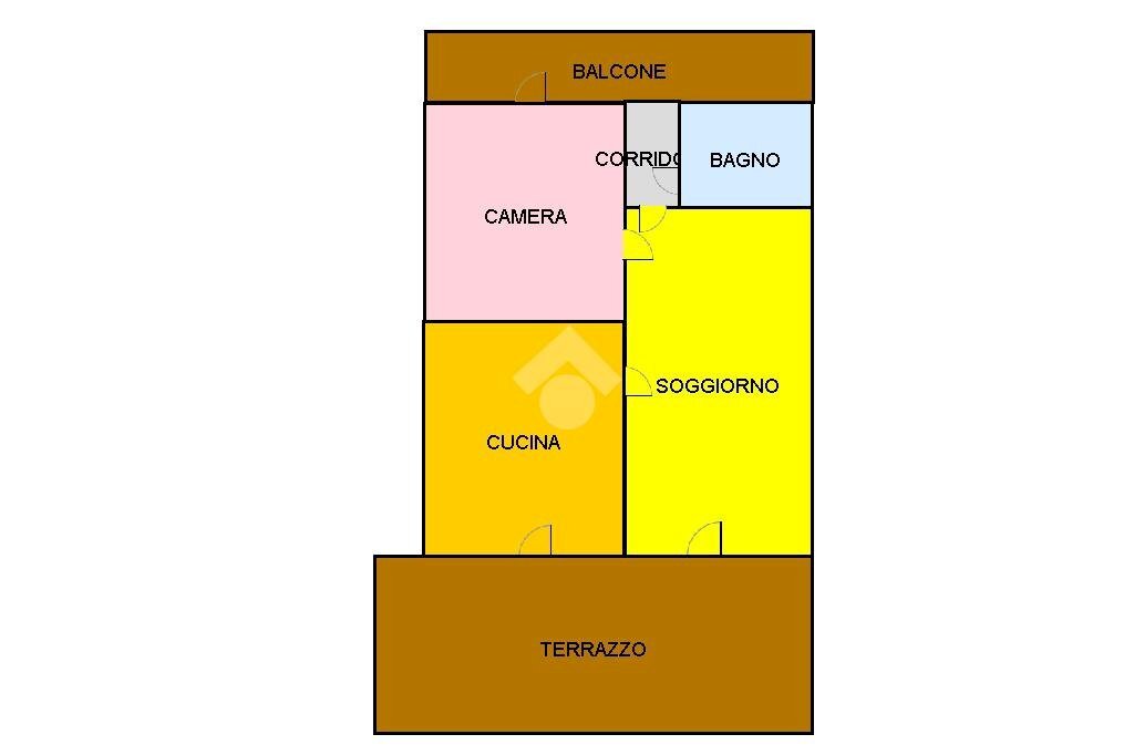 Trilocale Regione Cates, Lanzo Torinese - planimetria 1