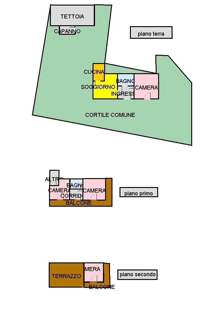 Casa semi indipendente Frazione Chiandusseglio, Lemie - planimetria 1