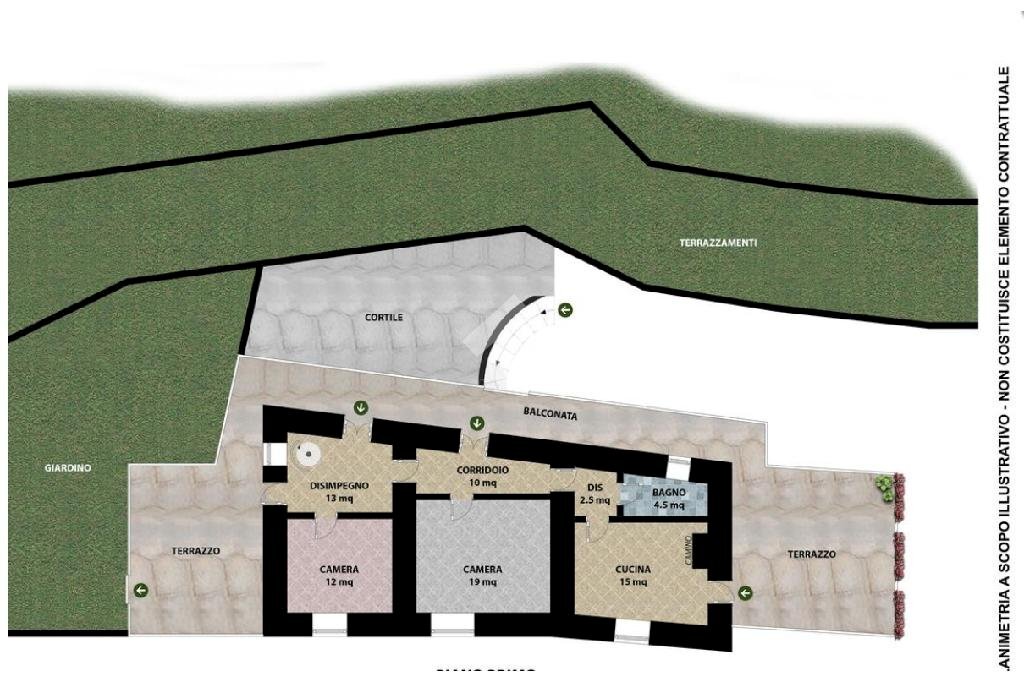 Casa indipendente Via Fornaci, Rorà - planimetria 1