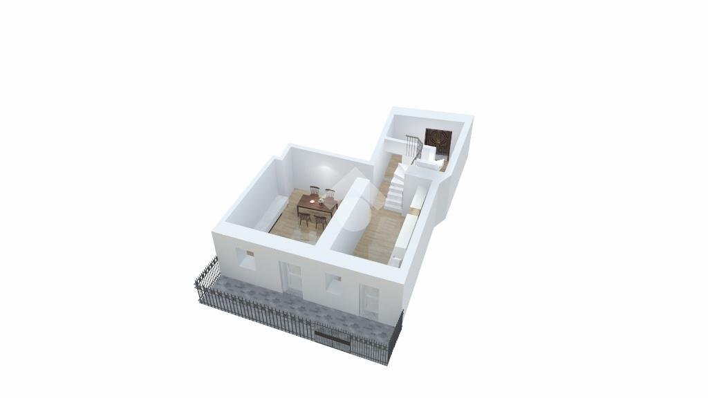 Semi-detached house via colombo, Cafasse - floor plans 1