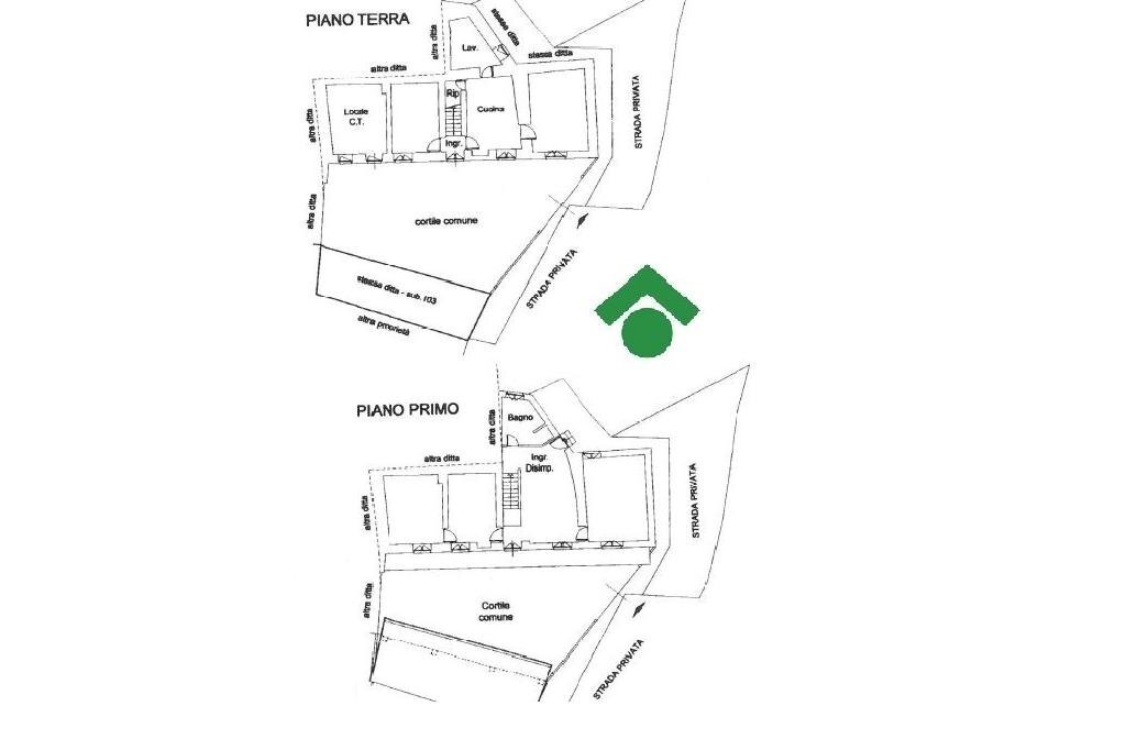 Casa semi indipendente Strada casalborgone, Castagneto Po - planimetria 1