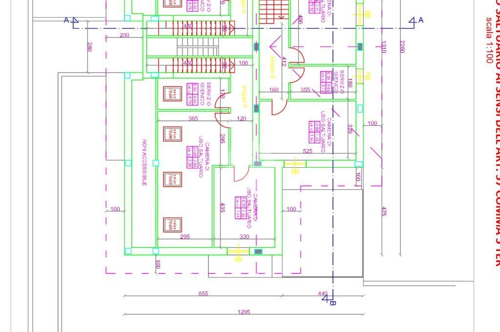 Four-room apartment Via Pordenone, Volvera - floor plans 1