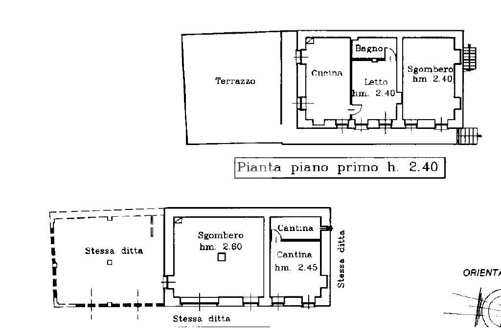Casa semi indipendente Borgata combacalda, Coazze - planimetria 1