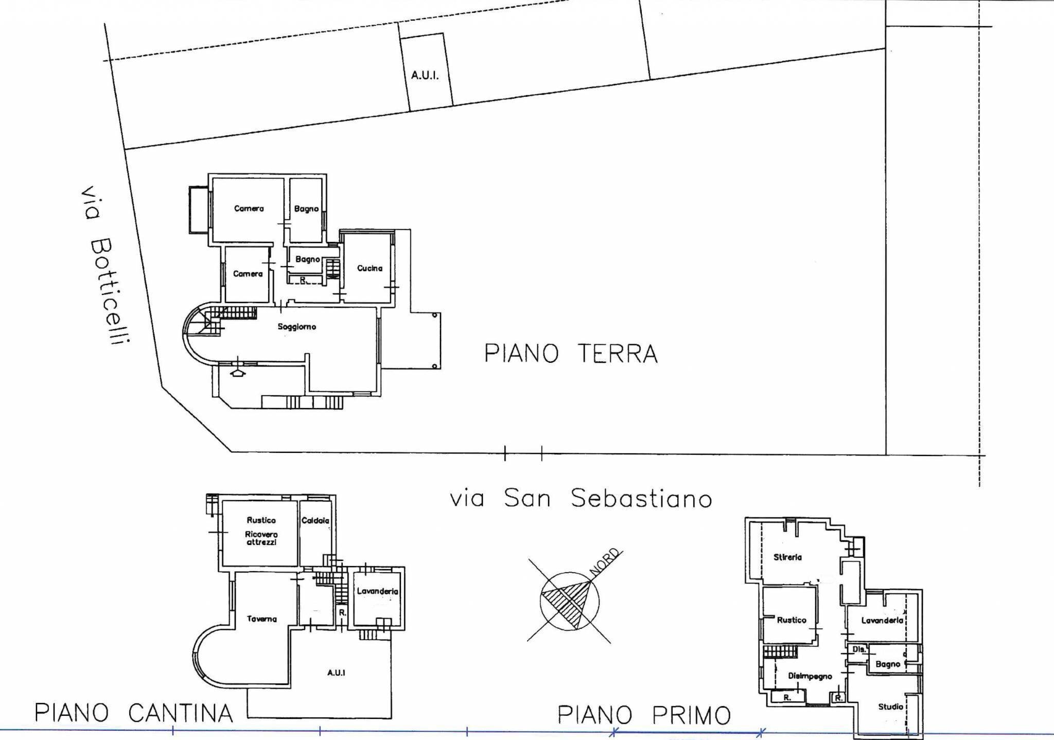 Villa via Sandro Botticelli, 4, Parabiago - planimetria 1