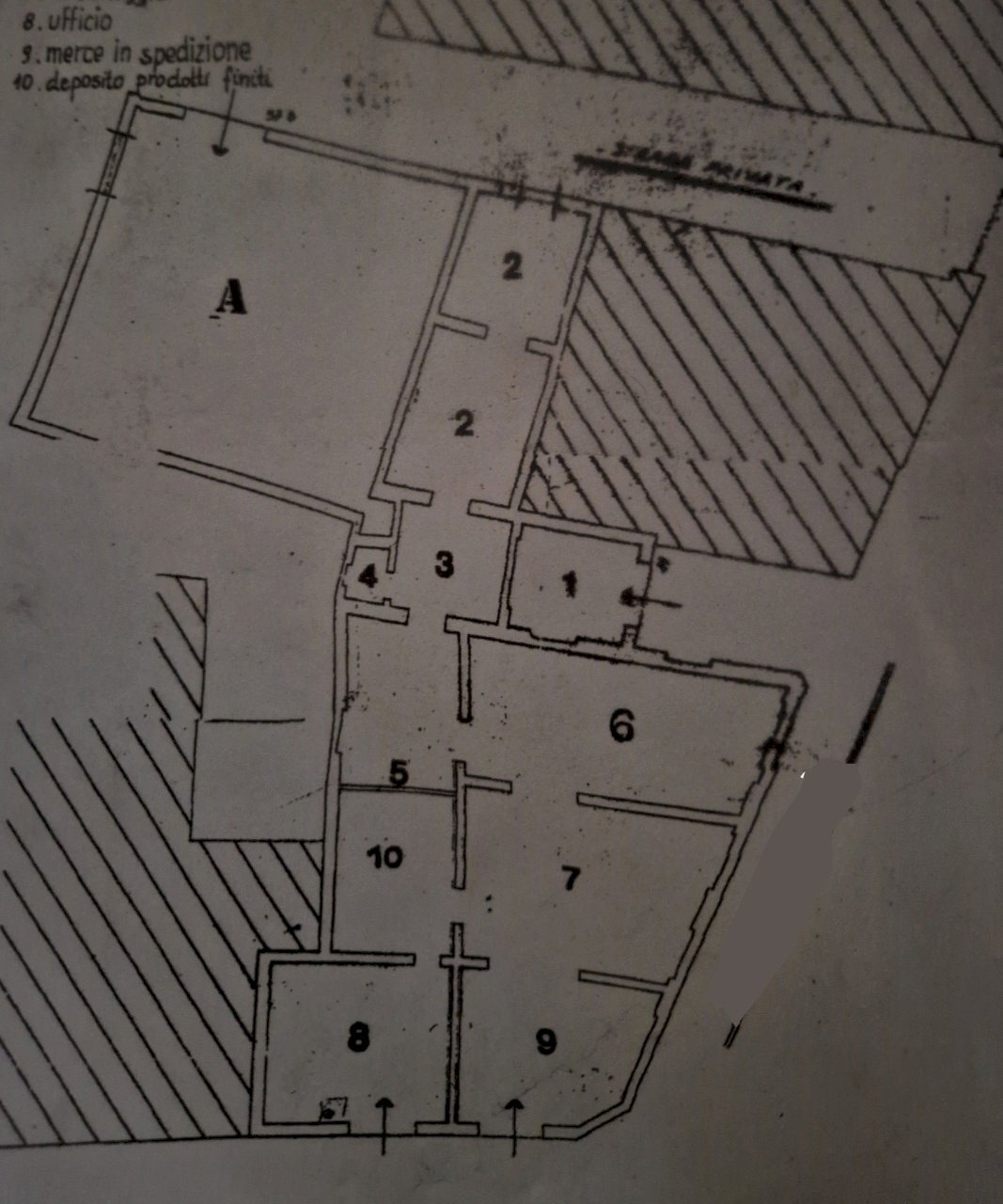 fondo planimetria.jpg - Commercial Premises Viale San Concordio, Lucca - floor plans 1