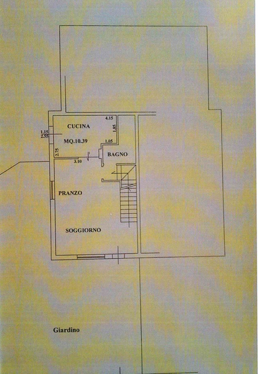 Porzione di casa Cervia - planimetria 1