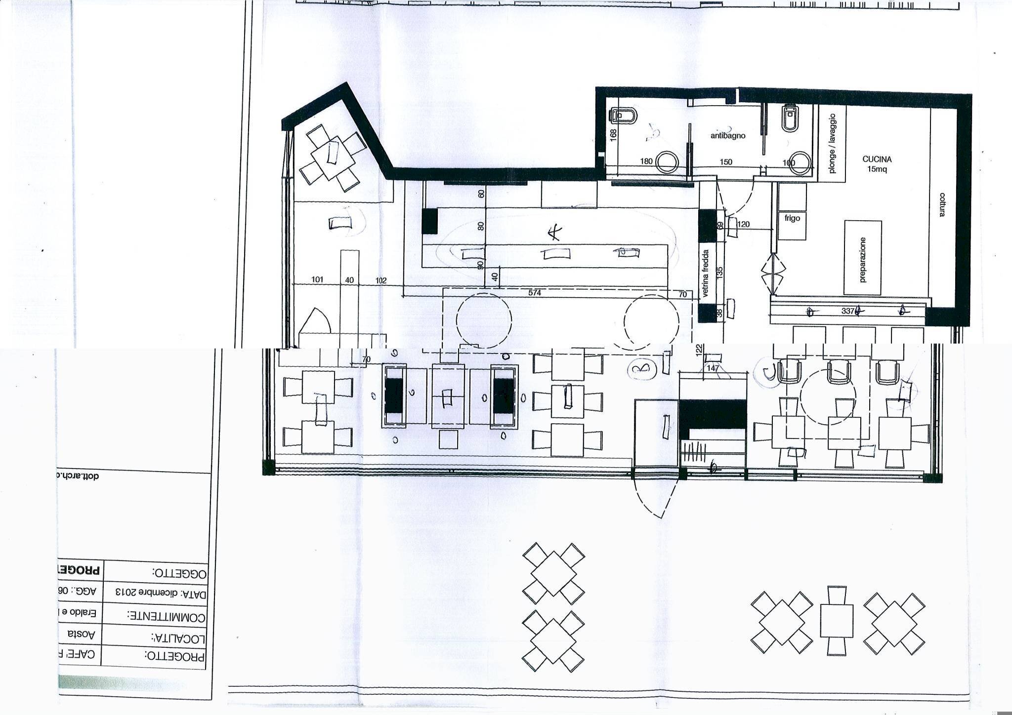 Attività Commerciale Corso 26 Febbraio, Aosta - planimetria 1
