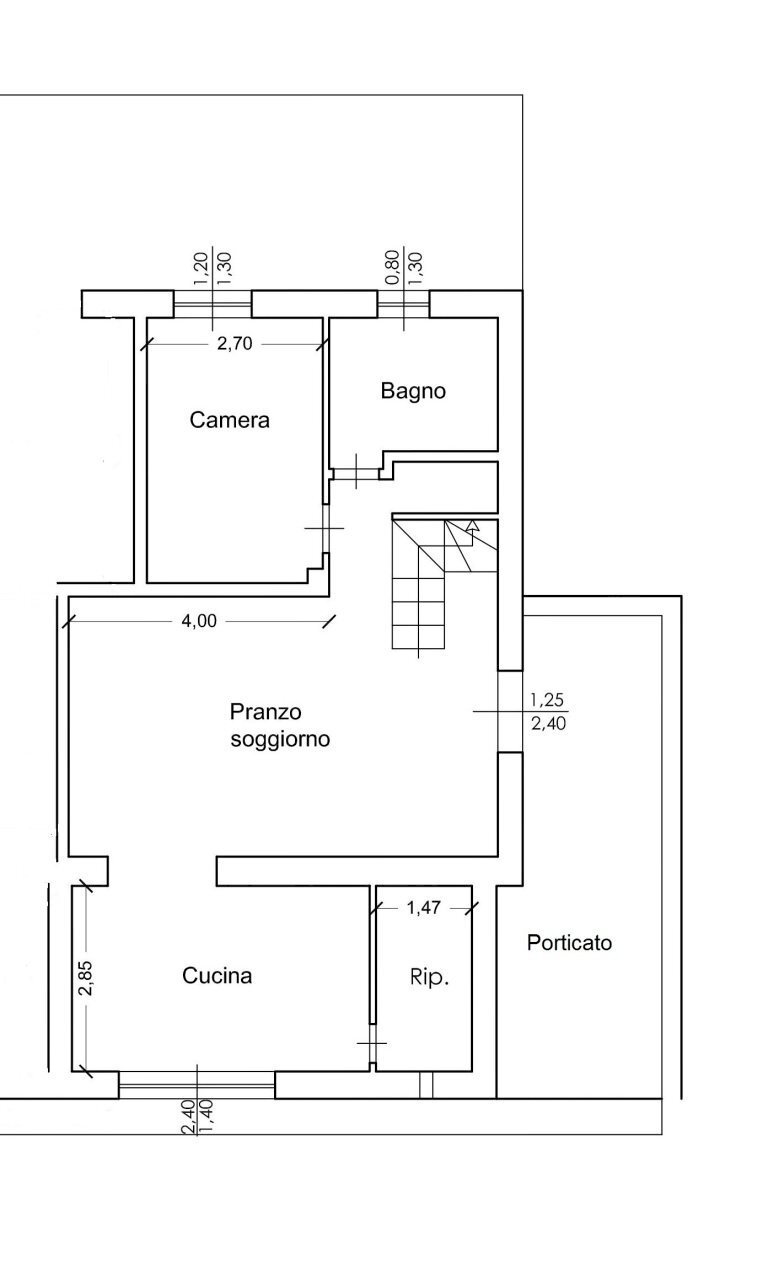 plan piano terra.jpg - Semi-detached house via triboli, Sarzana - floor plans 1