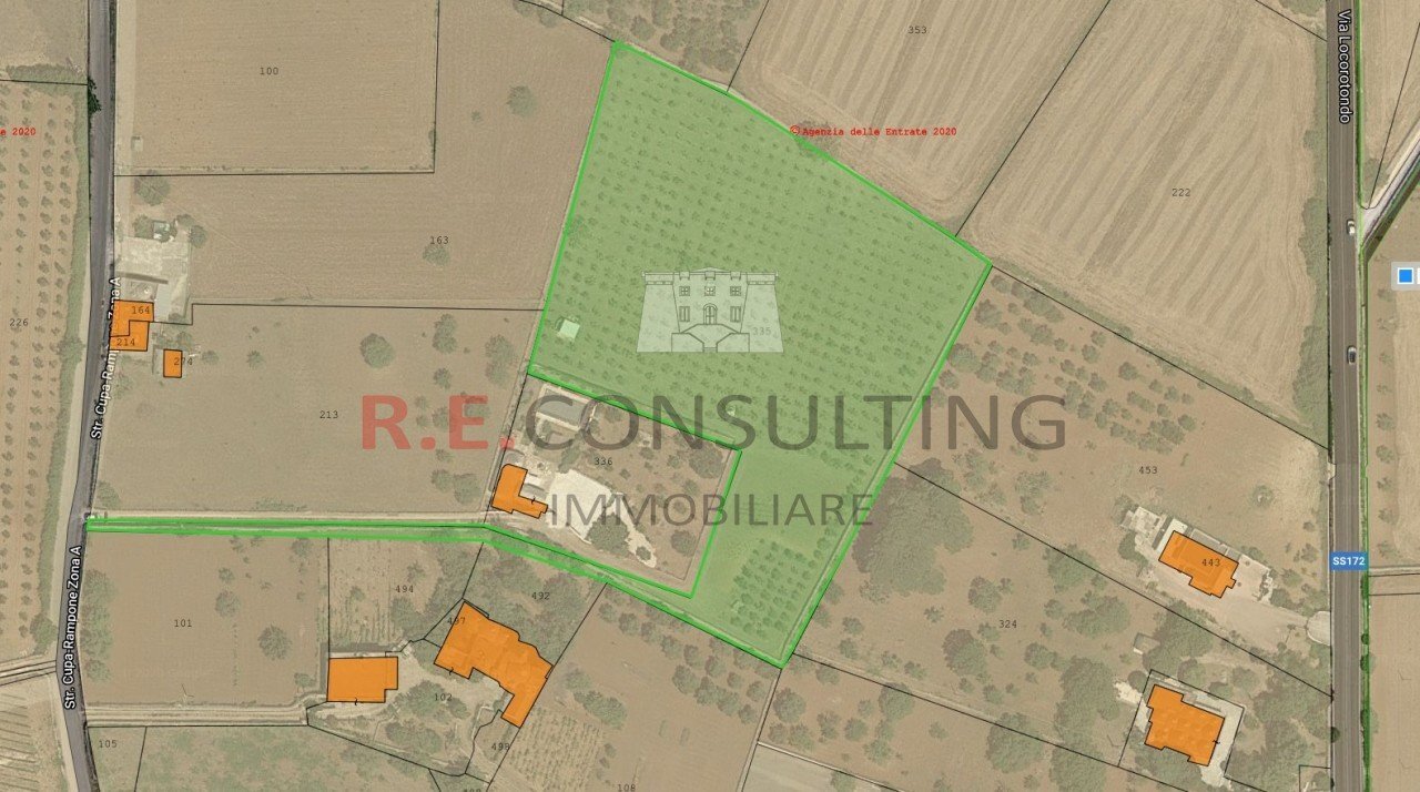 Aerofoto 01.jpg - Terreno agricolo Strada Cupa-Rampone Zona A 24, Martina Franca - planimetria 1