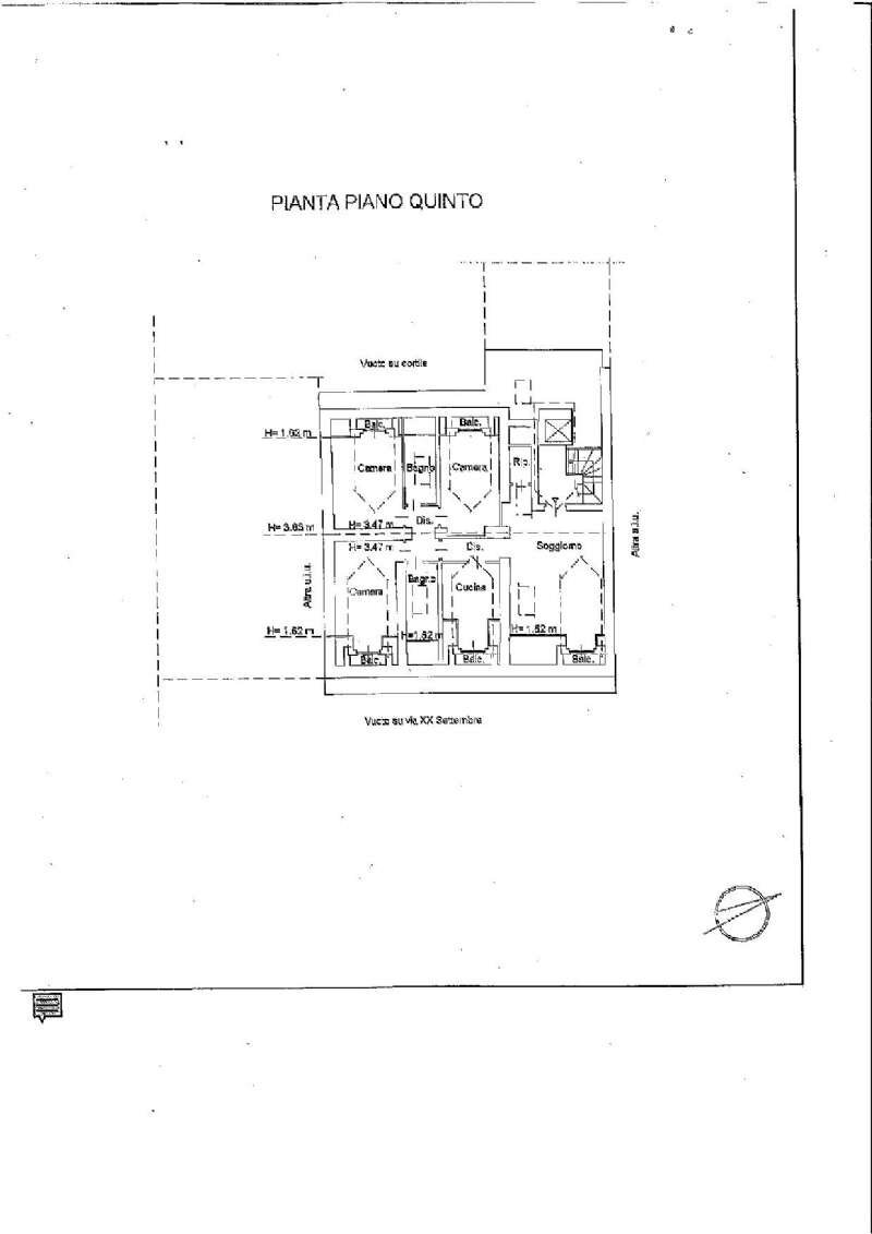Planimetria - Appartamento via xx settembre, Torino (zona Centro) - planimetria 1
