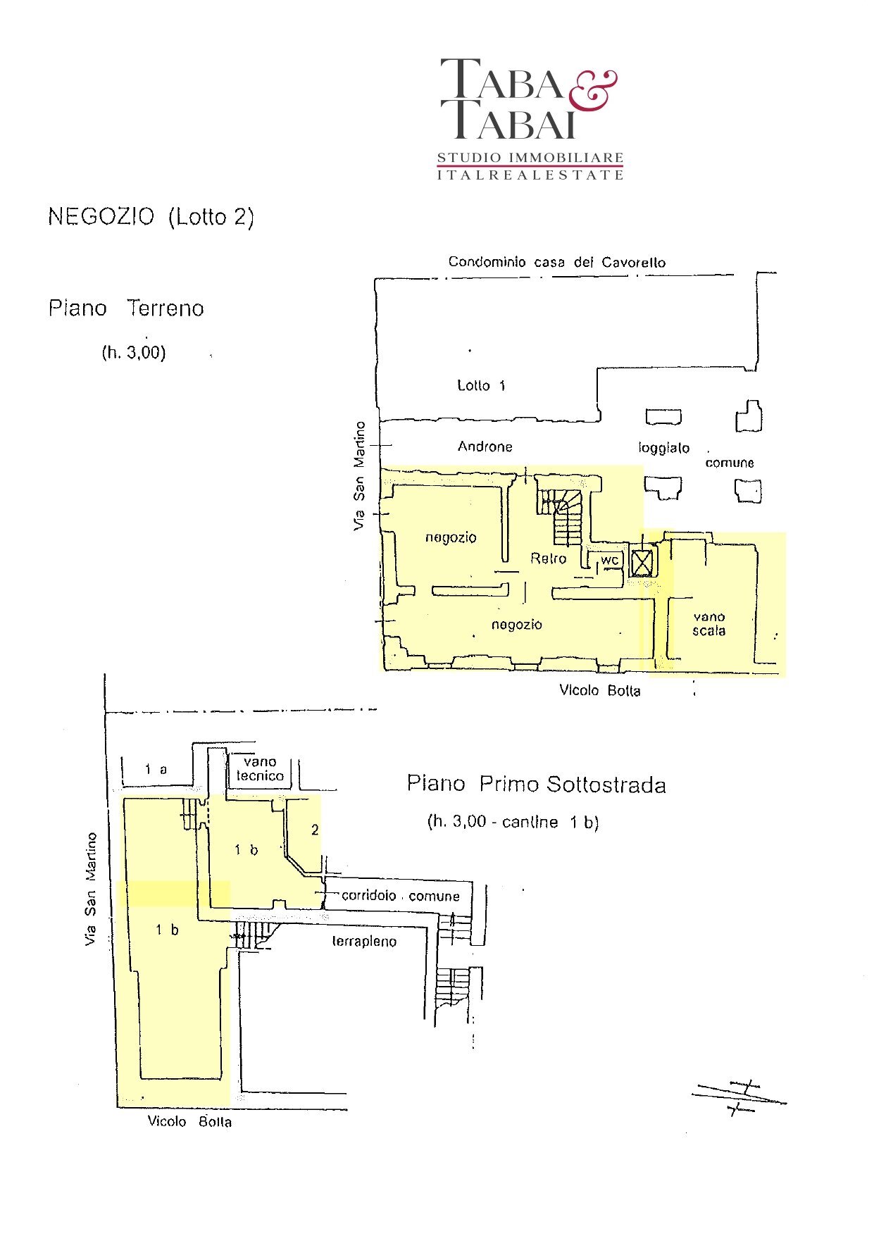 Planimetria - Commercial Premises via San Martino, 2, Moncalieri - floor plans 1