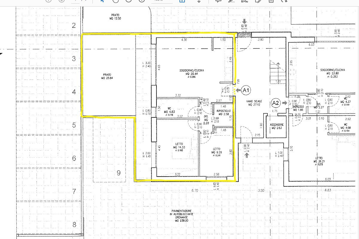 Appartamento Cervia - planimetria 1