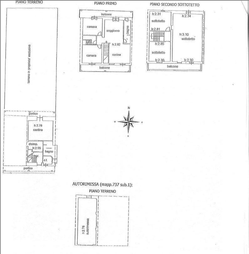 Villa Frazione Combe, Chiusa di Pesio - floor plans 1