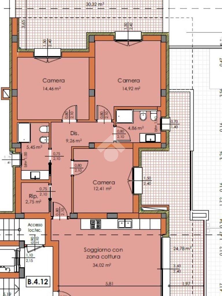 Four-room apartment Via tosarelli villanova, Castenaso - photo 3