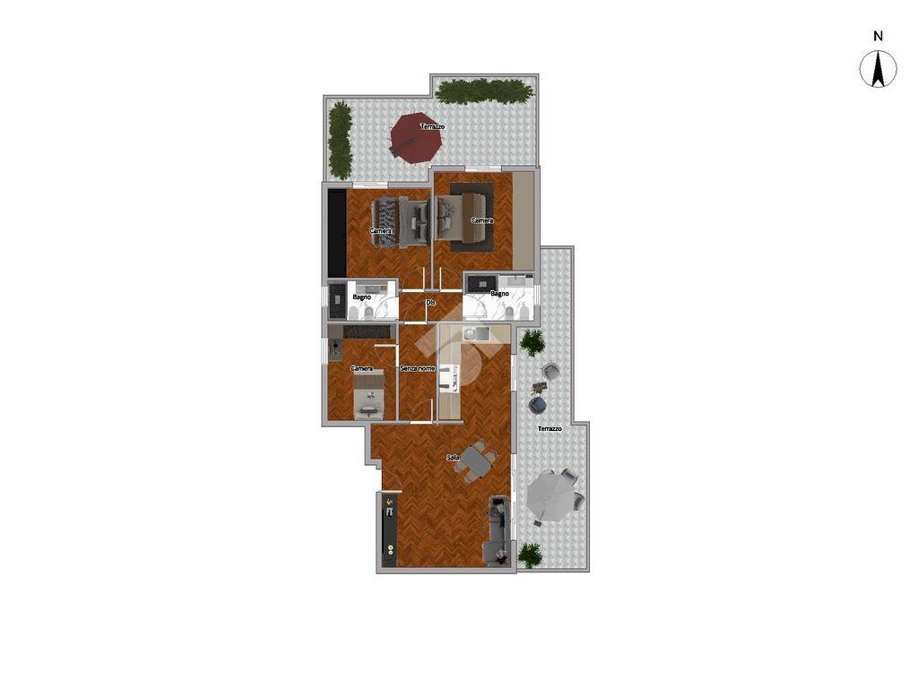 Four-room apartment Via tosarelli villanova, Castenaso - floor plans 1