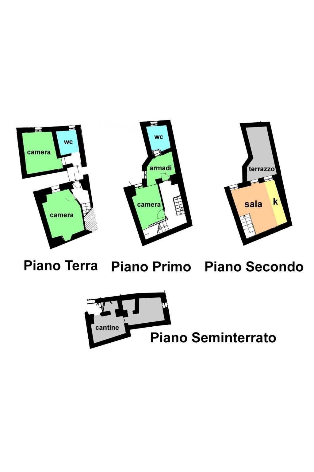 Appartamento vicolo Seta, Ceriana - planimetria 1