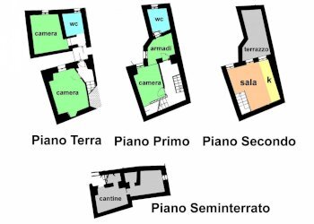 Planimetria - Appartamento vicolo Seta, Ceriana - foto 24