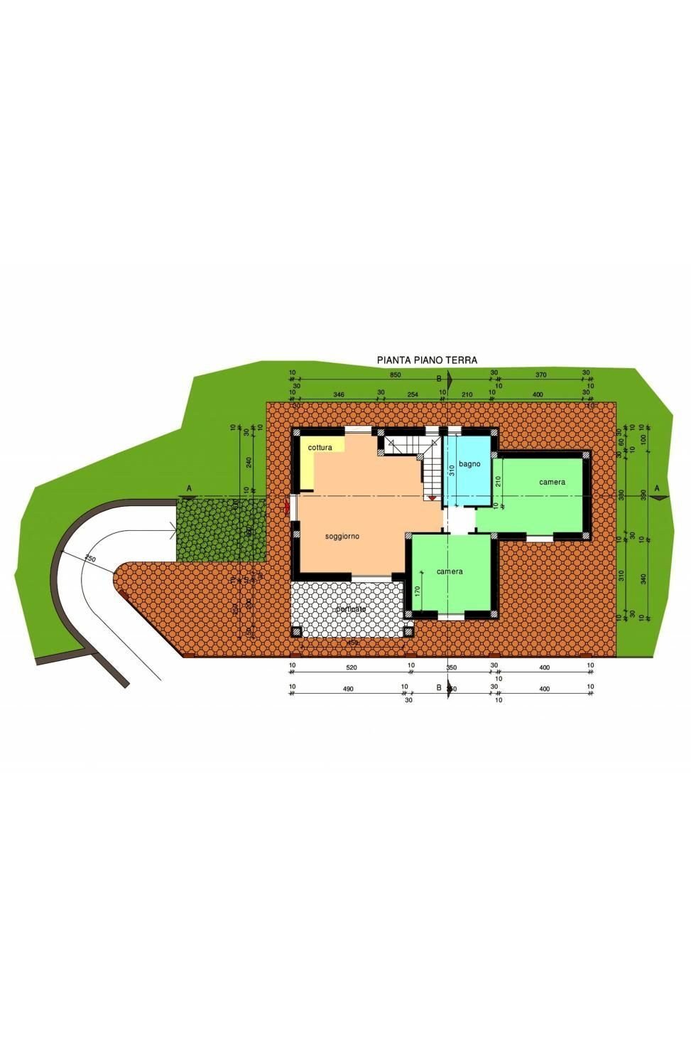 Villa via Sant'Agata, 250, Imperia - planimetria 1