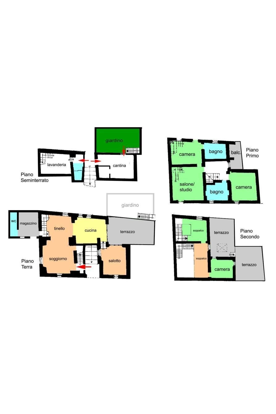 Casa indipendente via alla Costa, Albenga - planimetria 1