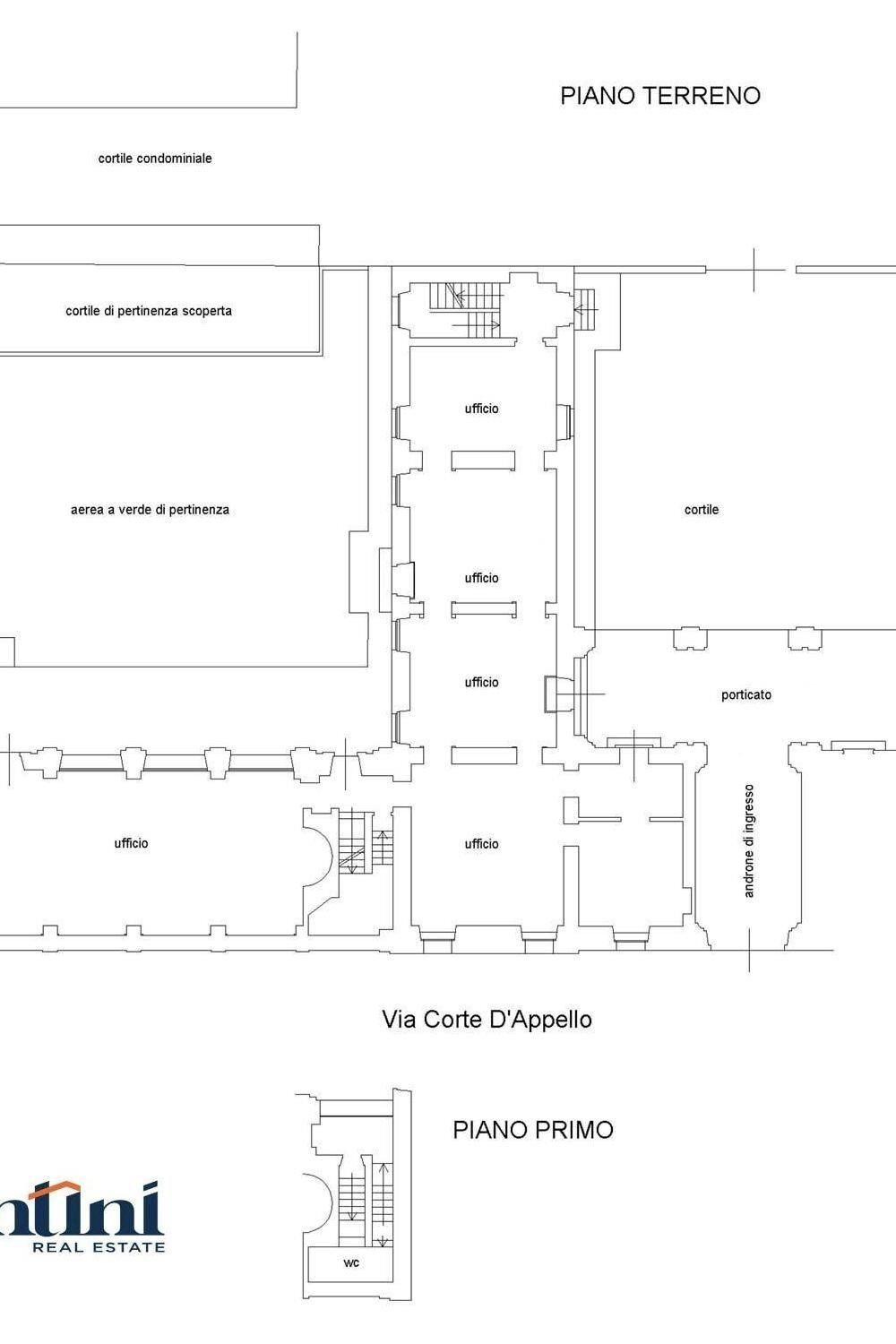 Appartamento via Corte d'Appello, Casale Monferrato - planimetria 1