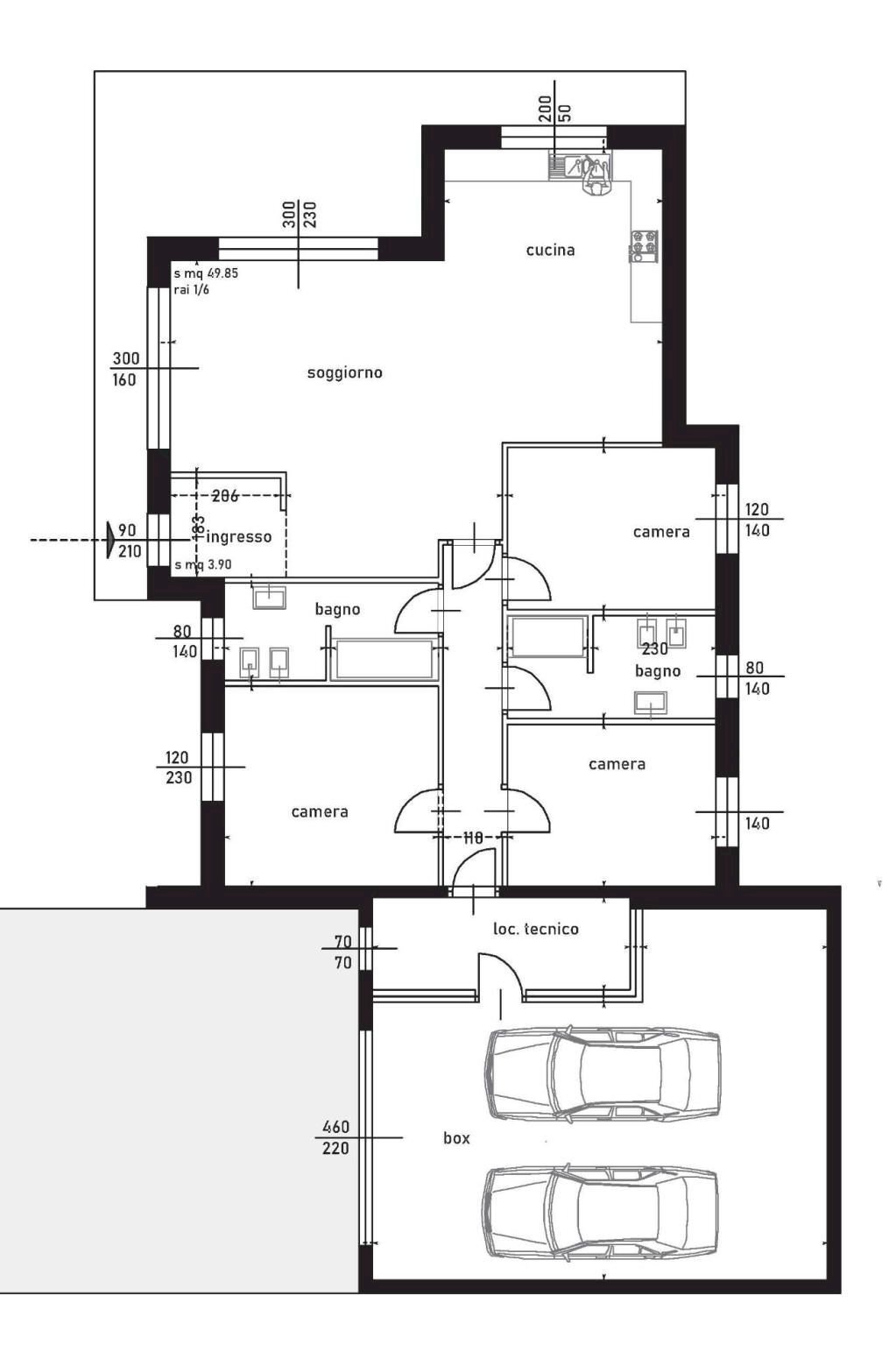 Villa via Luigi Galvani, 26, Mornago - planimetria 1