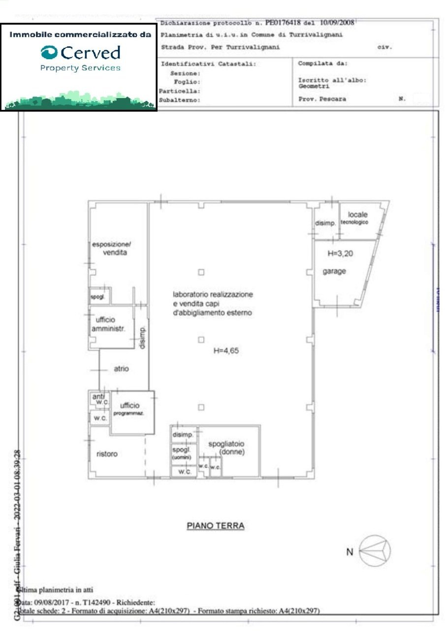 planimetria - Commercial Premises Strada Provinciale 41, Turrivalignani - floor plans 1