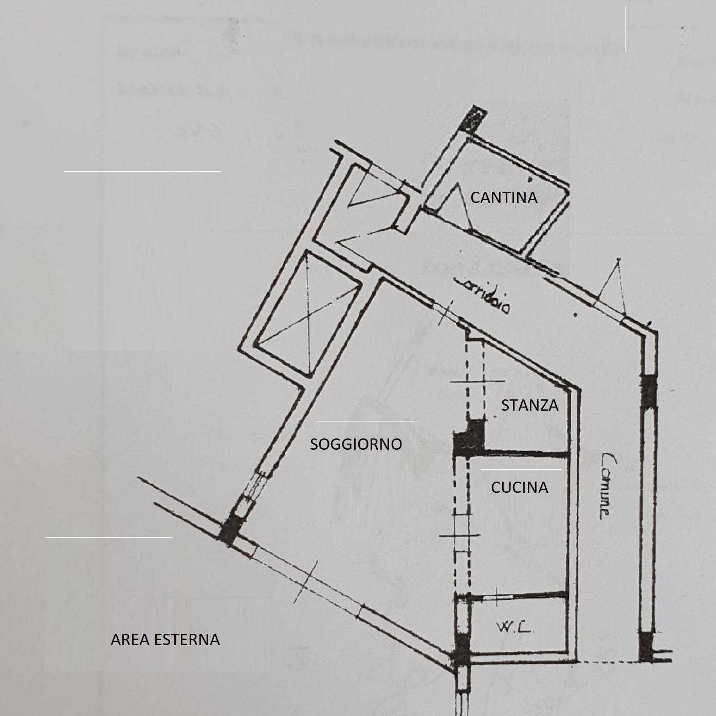Bilocale via Tre Faggi, Rieti - planimetria 1